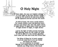 O Holy Night Christmas carol song