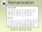 revised romanization of korean
