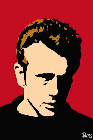 James Dean - Red Pop Art Mini A2 Paper Poster - 64_dean_pop_art