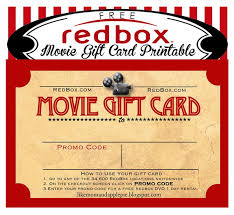 Movie Gift Card Printable (FREE!) | Movie gift, Redbox gift, Redbox ...
