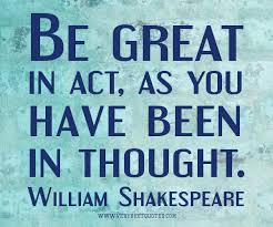 Be great in act quote - Inspirational Quotes about Life, Love ... via Relatably.com