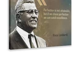 Image of Vince Lombardi quote wall art