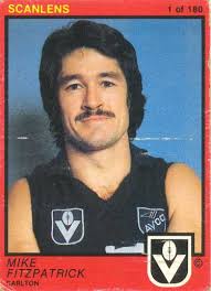 Mike Fitzpatrick. Career : 1975 - 1983. Debut : Round 1, 1975 vs Geelong, aged 22 years, 67 days. Carlton Player No. 850. Games : 150. Goals : 150 - show_image