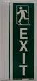 Vertical exit sign