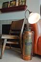 Vintage Feuerloscher Lampe