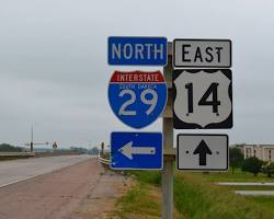 Image of US 14 highway in North Dakota