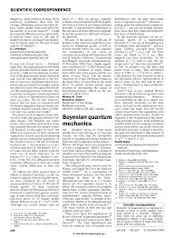 Bayesian quantum mechanics