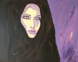 Muslim Woman Paintings - Muslim Woman by David Lambertino - muslim-woman-david-lambertino