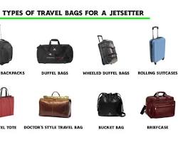 Different types of luggage for flying