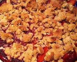 Image result for peach and raspberry crumble
