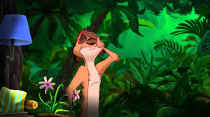 Image result for disney's timon shakes his fist