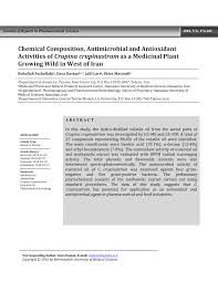 (PDF) Chemical composition of Crupina crupinastrum Chemical ...