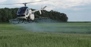 Image result for Pesticide helicopter