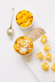 Mango Jello Bites Recipe - Sugar & Cloth Desserts