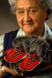Tlingit Master Artist Mabel Pike will be leading Beading and Moccasin-Making Workshops for Stanford students every weekday afternoon at the Native American ... - mable%2520pike%2520w%2520slippers