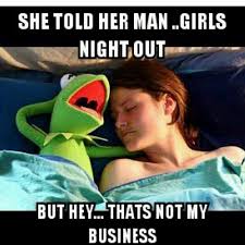 The 25 Funniest Kermit #thatsnoneofmybusinesstho Memes | The Urban ... via Relatably.com