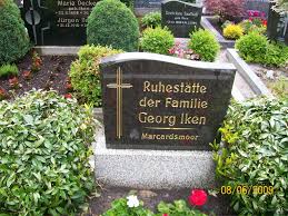 Grab von Georg Iken (-), Friedhof Marcardsmoor