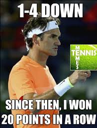 Tennis Memes on Twitter: &quot;Roger Federer​ is on FIRE! #TennisMemes ... via Relatably.com