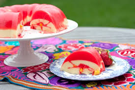 Creamy Mango Strawberry Gelatin - Muy Bueno Cookbook