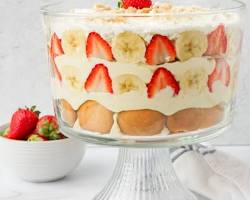 Gambar Strawberry banana pudding