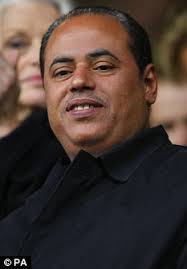Oh brother: Ahmed Al Faraj, the sibling of Portsmouth&#39;s new owner, watches the club in action at Fratton Park - article-1233008-07643B7F000005DC-431_233x334