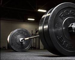 Image of Barbell and Weight Plates for CrossFit