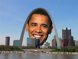 Various news outlets are reporting that Barack Obama will hold a campaign rally Saturday on the grounds of the Gateway Arch in St. Louis. - obama-arch-st-louis