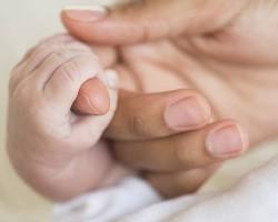 Image de baby's hands grasping a parent's finger