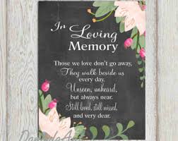Memorial sign printable In loving memory print by DorindaArt via Relatably.com