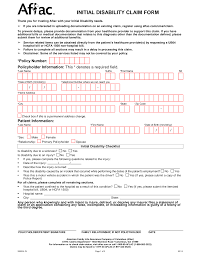 Download the Aflac Short Term Disability Claim Form PDF