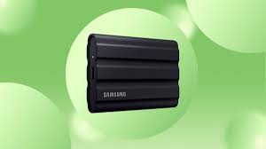 "Secure Your Information with a Durable Samsung T7 Shield External SSD for Only $75"