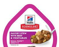 Hill's Science Diet Wet Dog Food, Adult 7+ For Senior Dogs, Small Paws For Small Breeds, Savory Stew Chicken & Vegetables