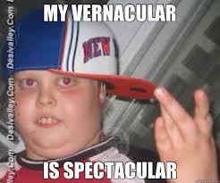 MY VERNACULAR IS SPECTACULAR - wannabe gangsters - quickmeme via Relatably.com