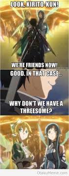 Otaku Meme » Anime and Cosplay Memes! » What Kirito REALLY whispered! via Relatably.com
