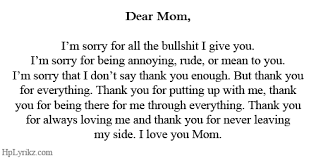 Dear Mom Quotes. QuotesGram via Relatably.com