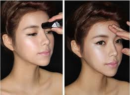 Image result for korean highlighter makeup