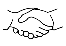Coloring Pages Shaking Hands