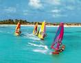 Windsurfing in aruba