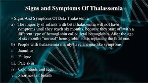 Image result for thalassemia symptoms