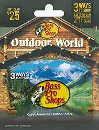 Bass Pro Shops Gift Card $25 : Gift Cards - Amazon.com