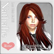 Second Life Marketplace - JADE hair \u0026quot;Nathalie\u0026quot; Rose