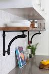 Industrial Pipe Single Desk Shelving My next projects Pinterest
