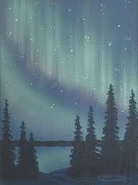 Larry Wowk Aurora Borealis painting, Northern lights Aurora ... - 1210294174-Larry-Wowk-Aurora-Borealis-Oil-Painting-(9x12)