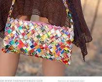 Handmade bags made from recycled materials