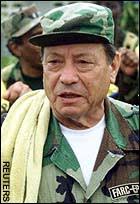Pedro Antonio Marin. By Jeremy McDermott in Medellin. 12:01AM GMT 19 Feb 2004. The leader of Colombia&#39;s largest rebel army is dying of cancer, according to ... - news-graphics-2004_565652a