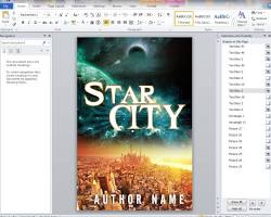 Microsoft Word book cover design software