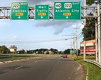 Image of US 40 highway in New Jersey