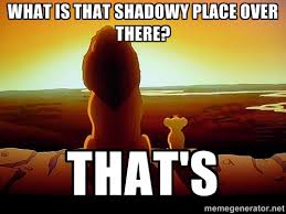 What is that shadowy place over there? That&#39;s - simba mufasa ... via Relatably.com