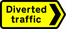 Image result for diversion signs