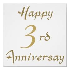 Image result for happy 3rd anniversary
